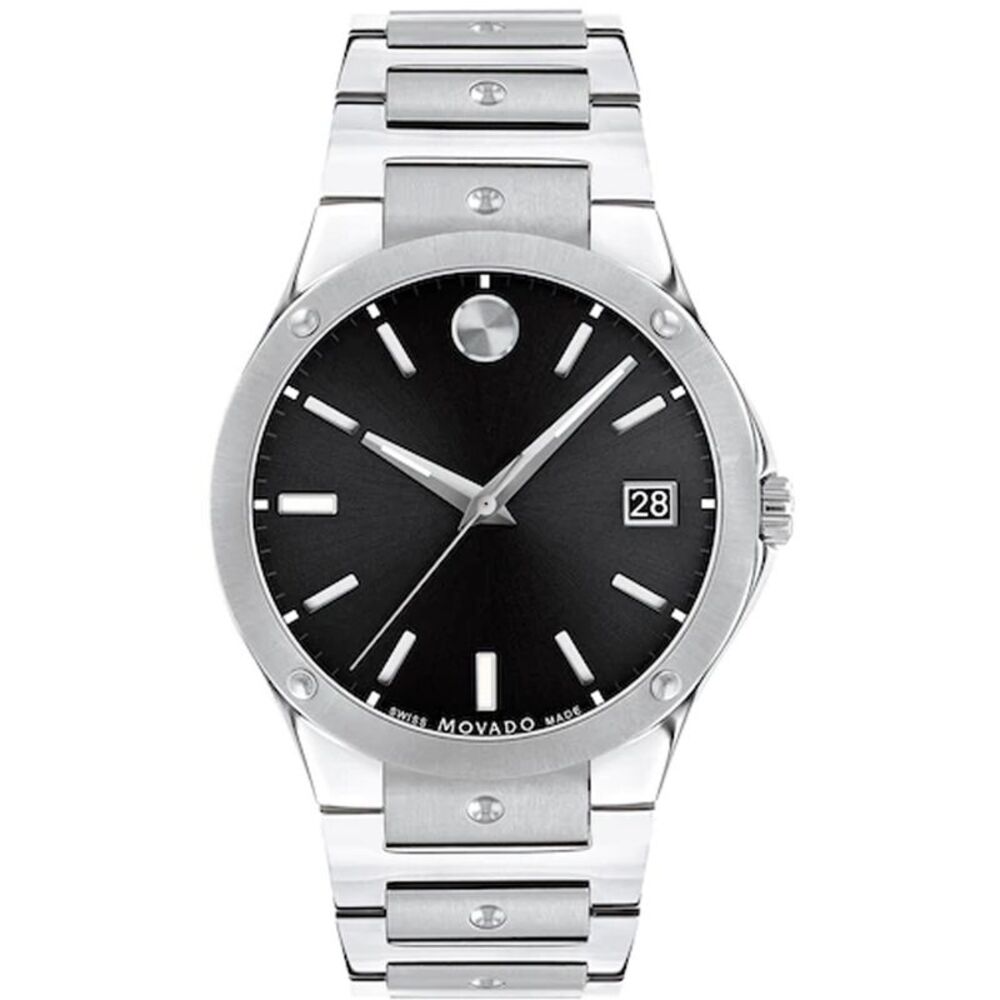 Movado Men's SE Black Dial Watch - 607541